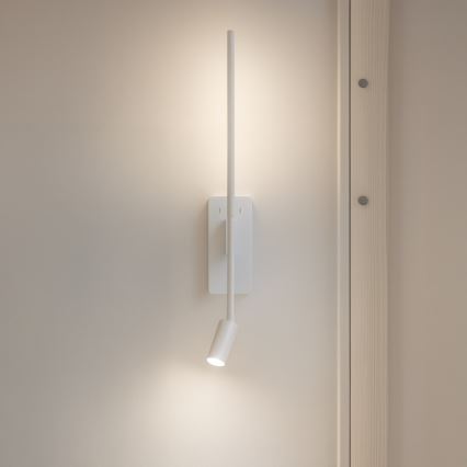 Applique murale LED TORCH — LED 6 W / 230 V + LED 3 W, blanche