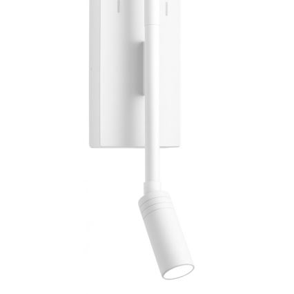Applique murale LED TORCH — LED 6 W / 230 V + LED 3 W, blanche