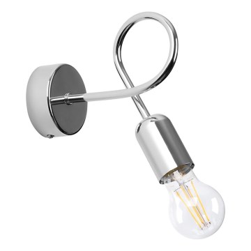 Applique murale LOOP 1xE27/15W/230V chrome brillant