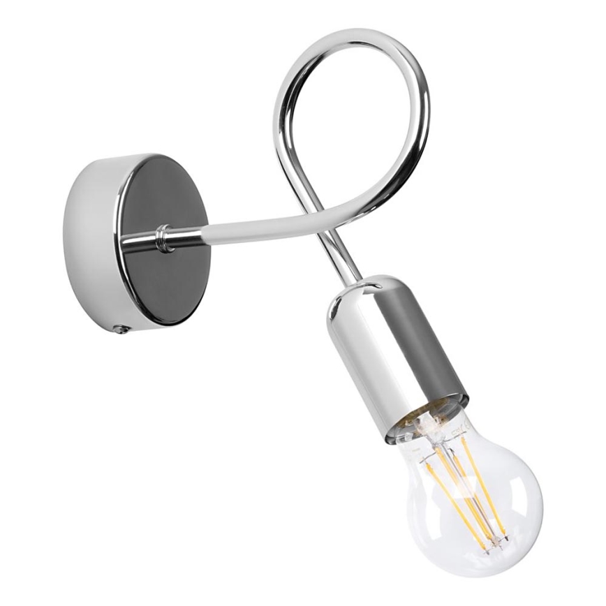 Applique murale LOOP 1xE27/15W/230V chrome brillant