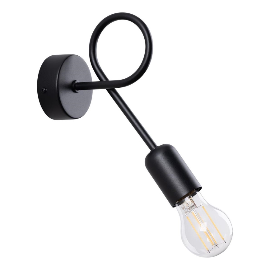 Applique murale LOOP 1xE27/15W/230V noir