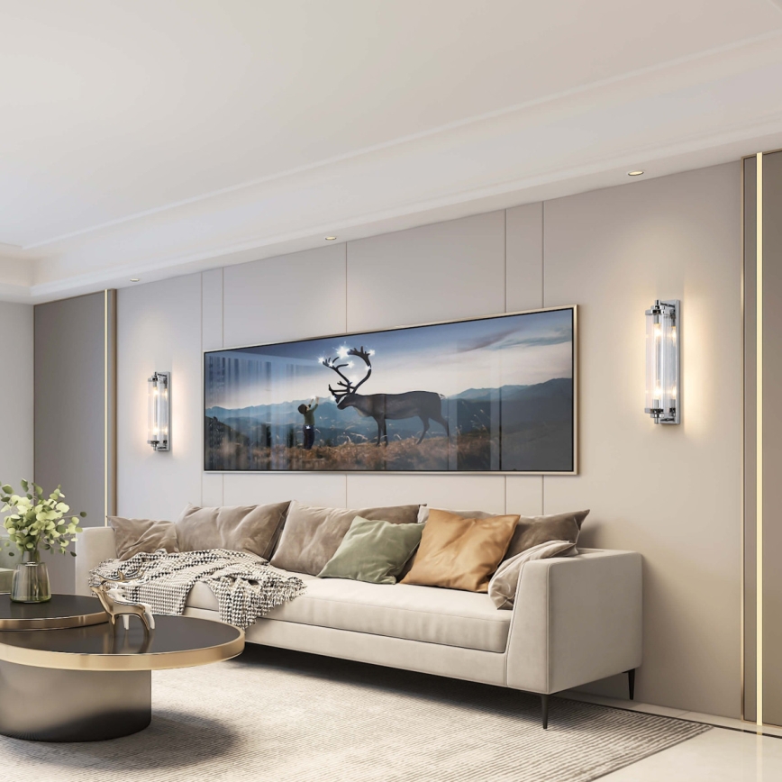 Applique murale LORENZO 2xE14/40W/230V chrome brillant