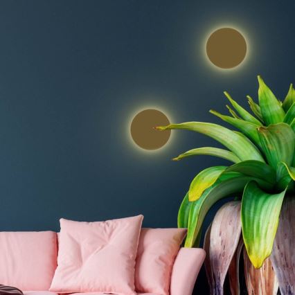Applique murale LUNA 2 x G9, 8 W, 230 V, Ø 20 cm, dorée
