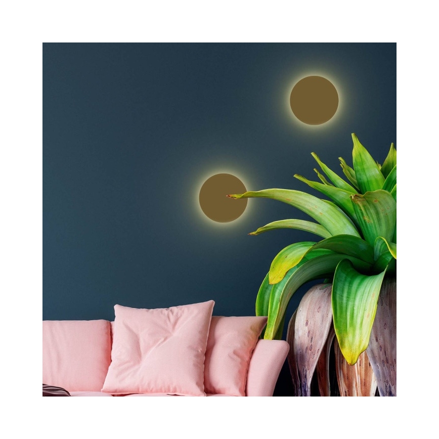 Applique murale LUNA 2 x G9, 8 W, 230 V, Ø 20 cm, dorée