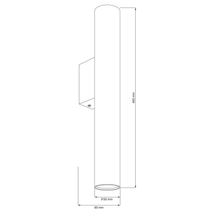 Applique murale LUNGOMARE 2xGU10/10W/230V chrome mat