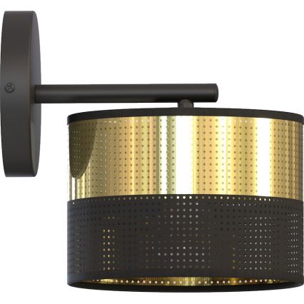 Applique murale LUX 1xE27/15W/230V noir/or