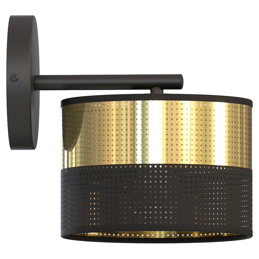 Applique murale LUX 1xE27/15W/230V noir/or