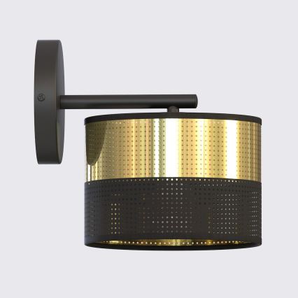 Applique murale LUX 1xE27/15W/230V noir/or