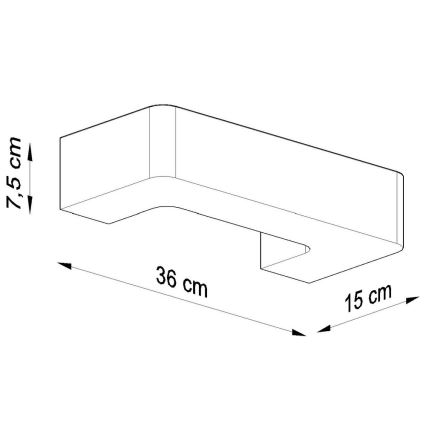 Applique murale MAGNET 1xE27/60W/230V blanc