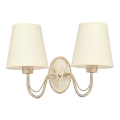Applique murale MALBO 2xE27/15W/230V beige