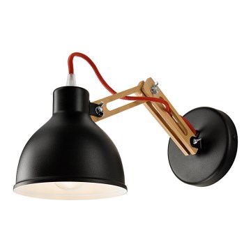 Applique murale MARCELLO 1xE27/60W/230V hêtre