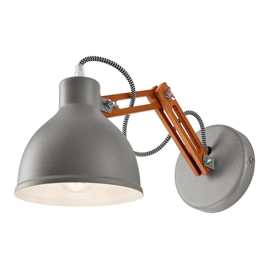 Applique murale MARCELLO 1xE27/60W/230V hêtre