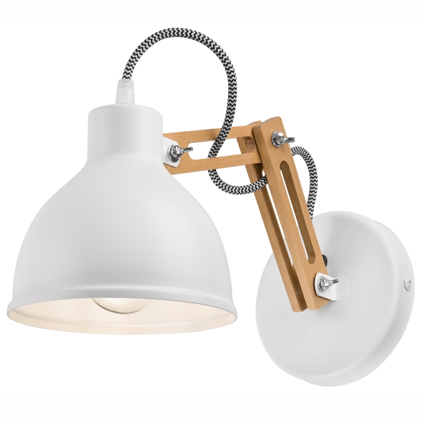 Applique murale MARCELLO 1xE27/60W/230V hêtre