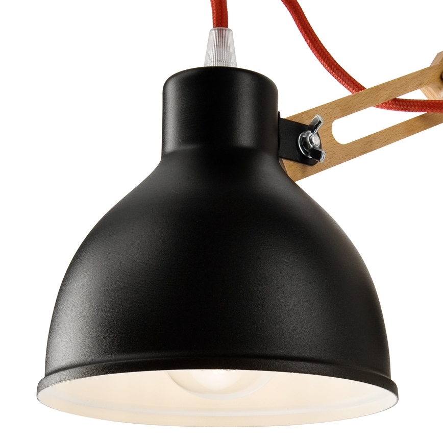 Applique murale MARCELLO 1xE27/60W/230V hêtre