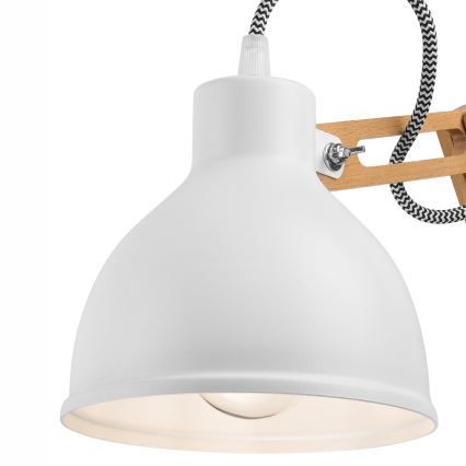 Applique murale MARCELLO 1xE27/60W/230V hêtre