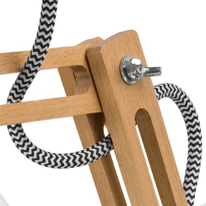 Applique murale MARCELLO 1xE27/60W/230V hêtre