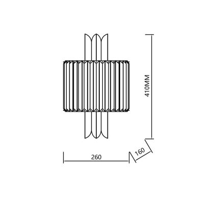 Applique murale MARGOT 2xE14/40W/230V chrome mat