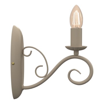 Applique murale MAURO 1xE14/15W/230V, beige
