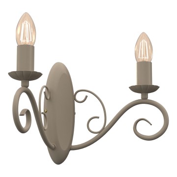 Applique murale MAURO 2xE14/15W/230V beige