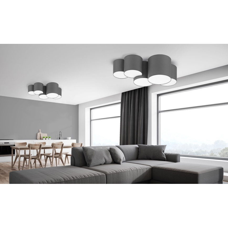 Applique murale MONA 5xE27/15W/230V grise