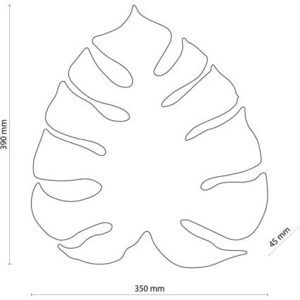 Applique murale MONSTERA 3xG9/8W/230V noire