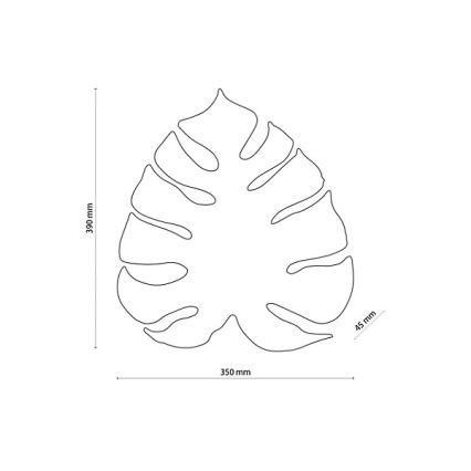 Applique murale MONSTERA 4xG9/6W/230V dorée