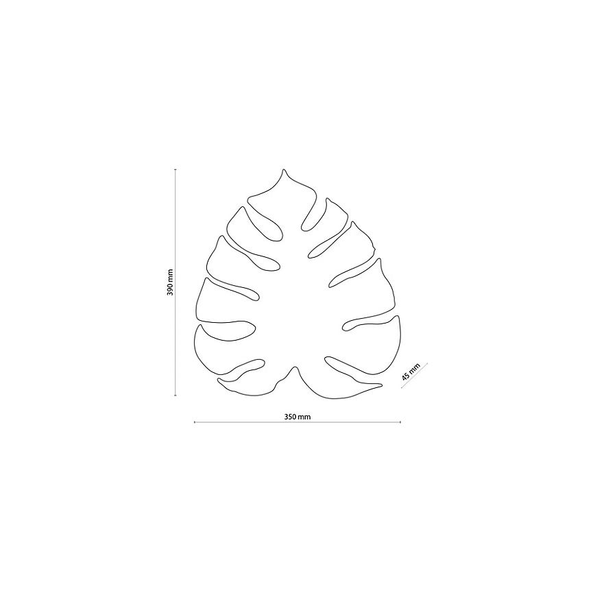 Applique murale MONSTERA 4xG9/6W/230V dorée