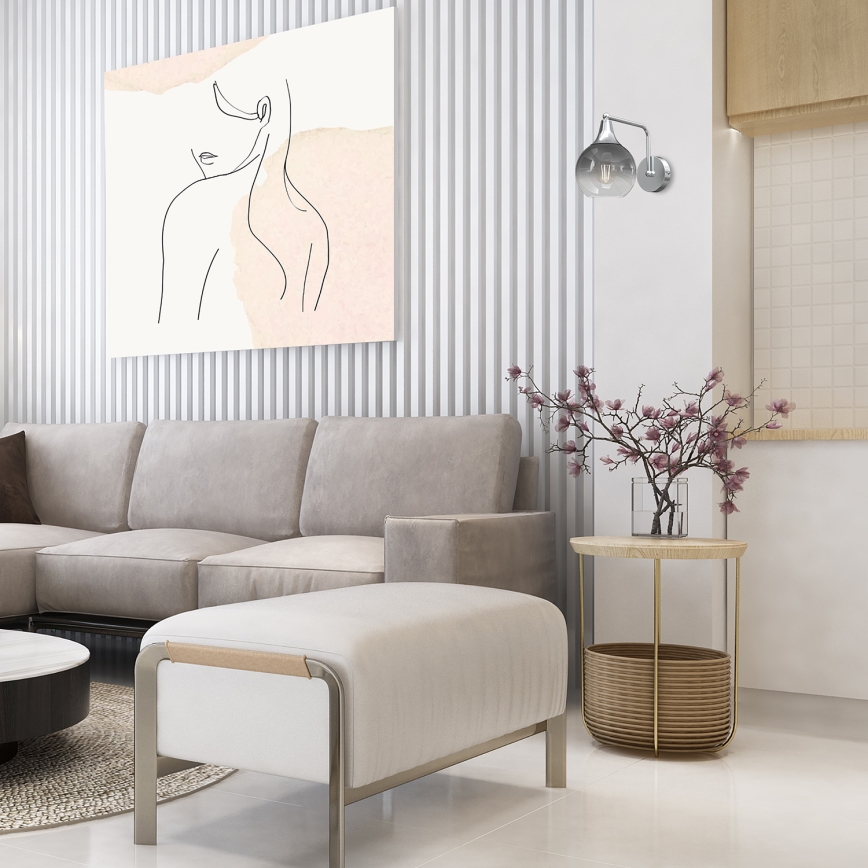 Applique murale MONTE 1xE27/60W/230V chrome brillant