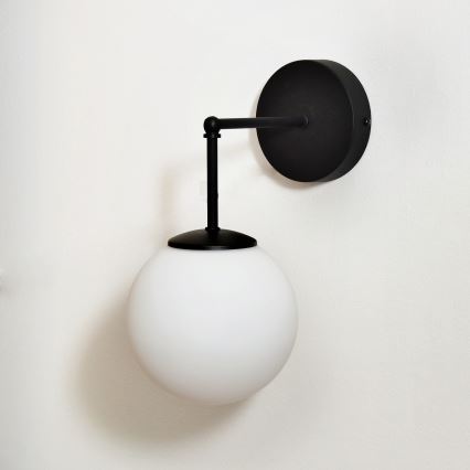 Applique murale MOON 1xE27/15W/230V noir