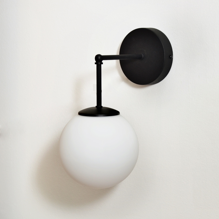 Applique murale MOON 1xE27/15W/230V noir