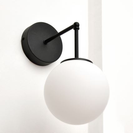 Applique murale MOON 1xE27/15W/230V noir