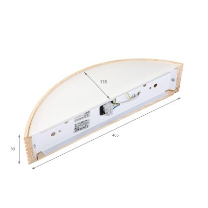Applique murale NATURAL MODERN 1xE27/15W/230V en pin