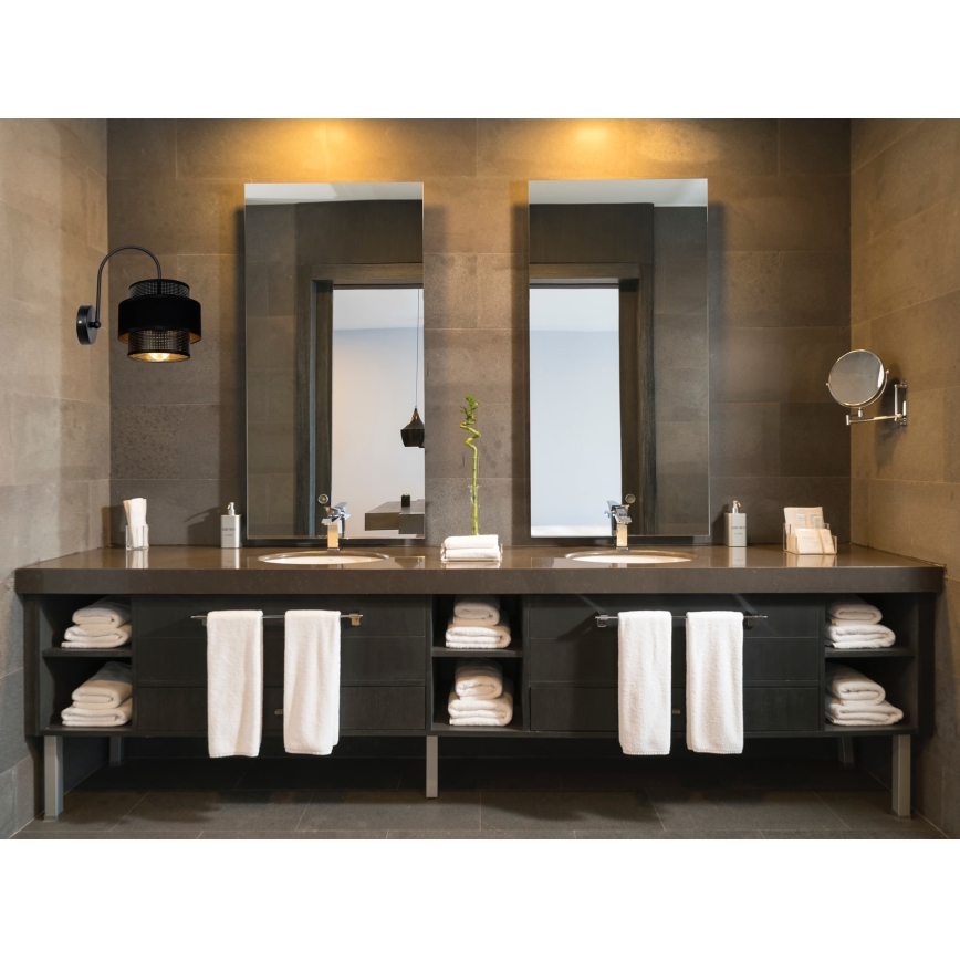 Applique murale NESS 1xE27/60W/230V noire