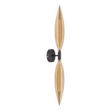 Applique murale NORDIC 2xG9/5W/230V noir/beige fumé