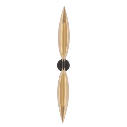 Applique murale NORDIC 2xG9/5W/230V noir/beige fumé