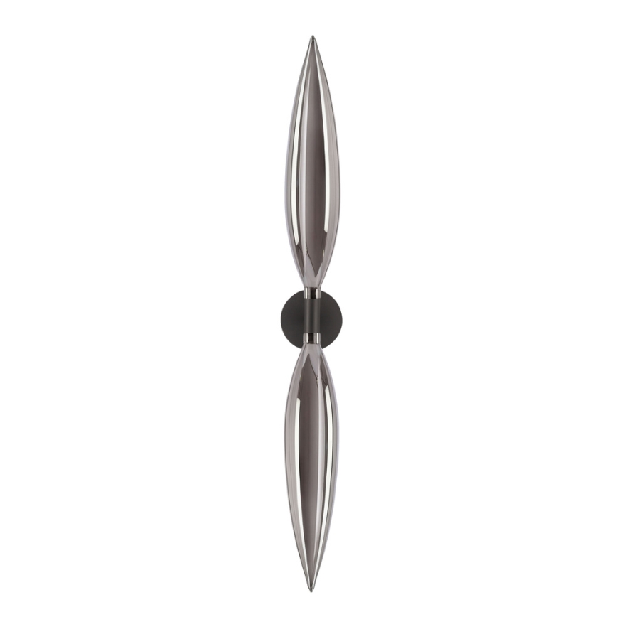 Applique murale NORDIC 2xG9/5W/230V noir/gris fumé
