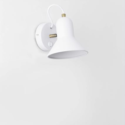 Applique murale orientable ASTAMA 1xE27/40W/230V blanche/laiton