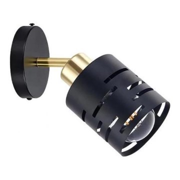 Applique murale orientable ELEN 1xE27/35W/230V noir/doré