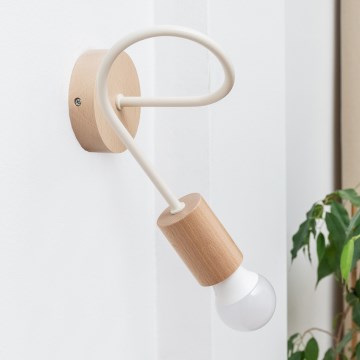 Applique murale OXFORD 1xE27/15W/230V pin/crème