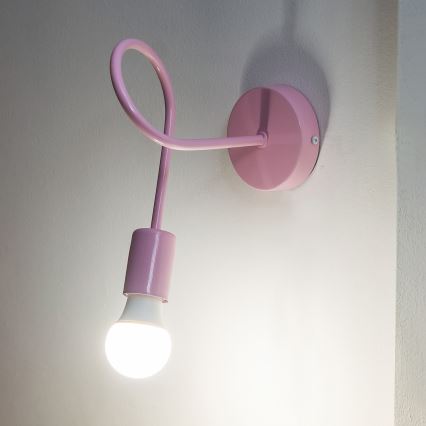 Applique murale OXFORD 1xE27/15W/230V rose