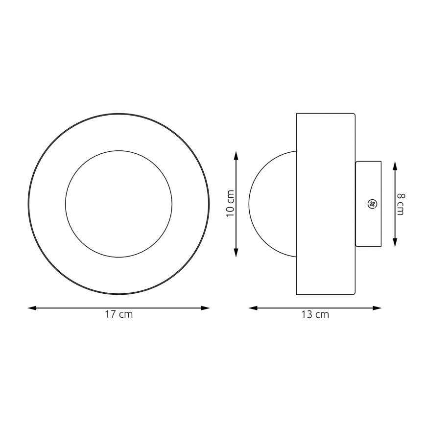 Applique murale OZZY 1xG9/8W/230V blanche