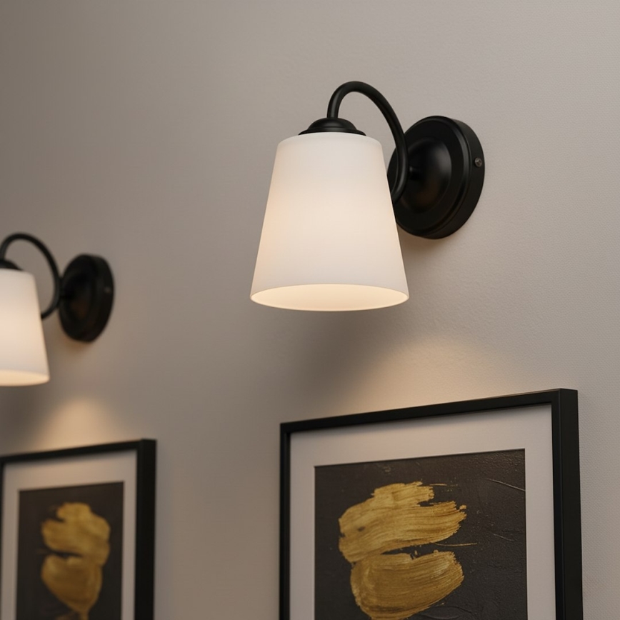 Applique murale PAFOS 1xE27/15W/230V noire