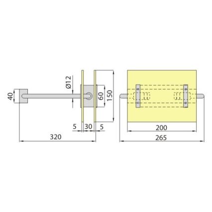 Applique murale PALIA R7s/100W/230V