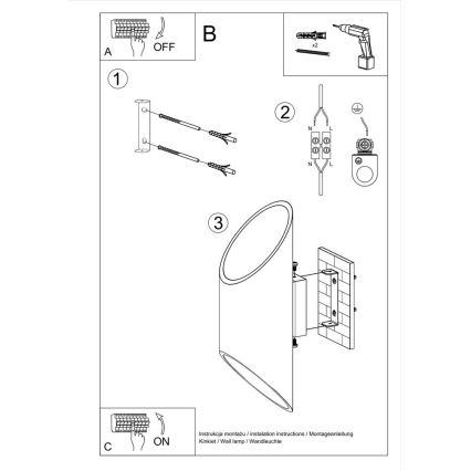 Applique murale PENNE 30 1xG9/40W/230V blanc