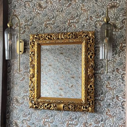 Applique murale PIEGA 1xE14/40W/230V laiton/noir fumé