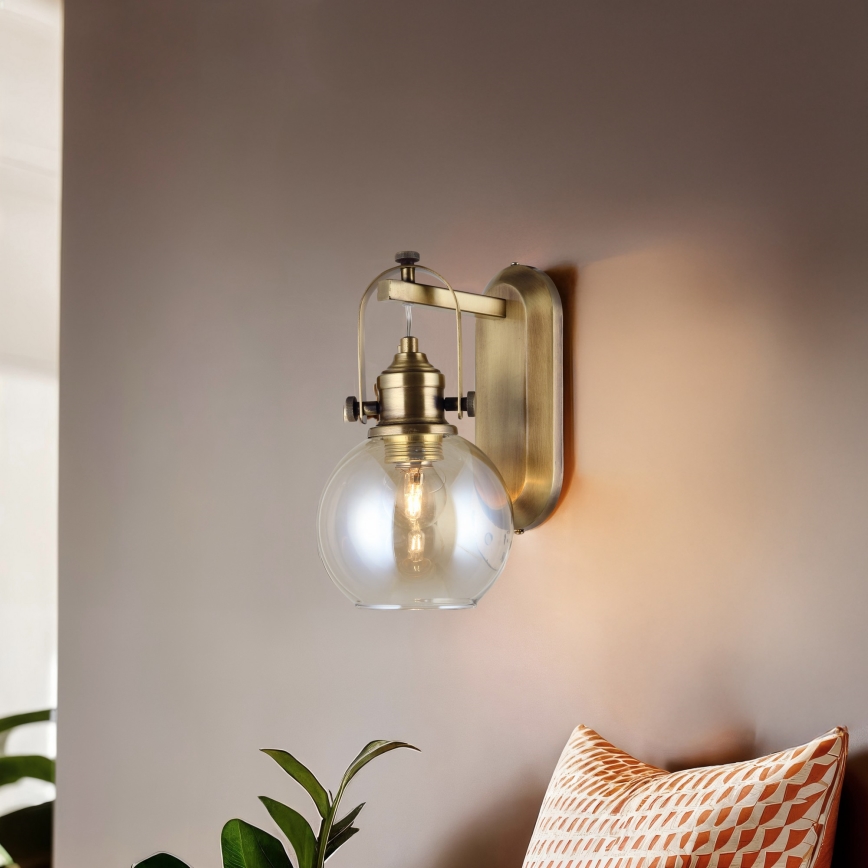 Applique murale POLINO 1xE27/40W/230V, finition bronze