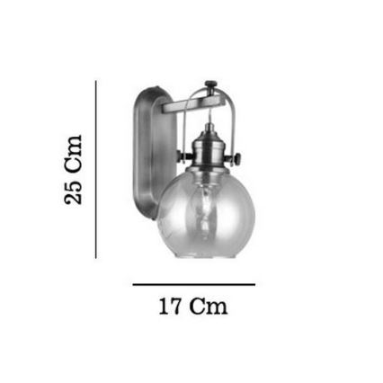 Applique murale POLINO 1xE27/40W/230V, finition bronze