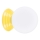 Applique murale pour salle de bains ZORI 1xG9/8W/230V IP44 jaune