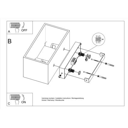 Applique murale QUAD MAXI 2xG9/40W/230V