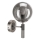 Applique murale ROLLO 1xE14/5W/230V chrome mat/fumé